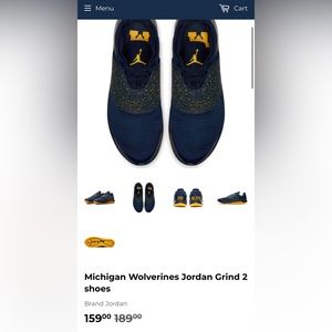 Michael Jordan Grind 2 Michigan shoes